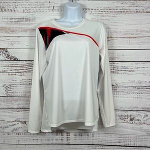 Tail White Crew Neck Long Sleeve Golf Top